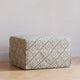 M21785GLT,Namesake,Sarah Flint x Namesake Crawford Gliding Ottoman in Green Lattice Performance Eco-Weave