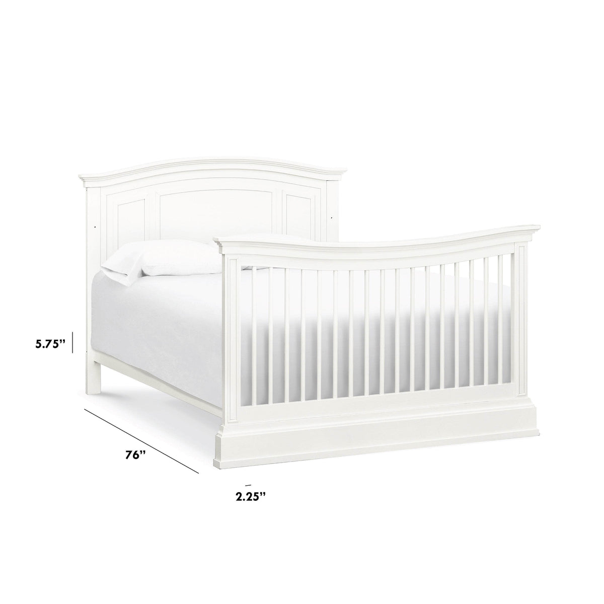 M7689RW,The MDB Family,Full Size Bed Conversion Kit in Warm White