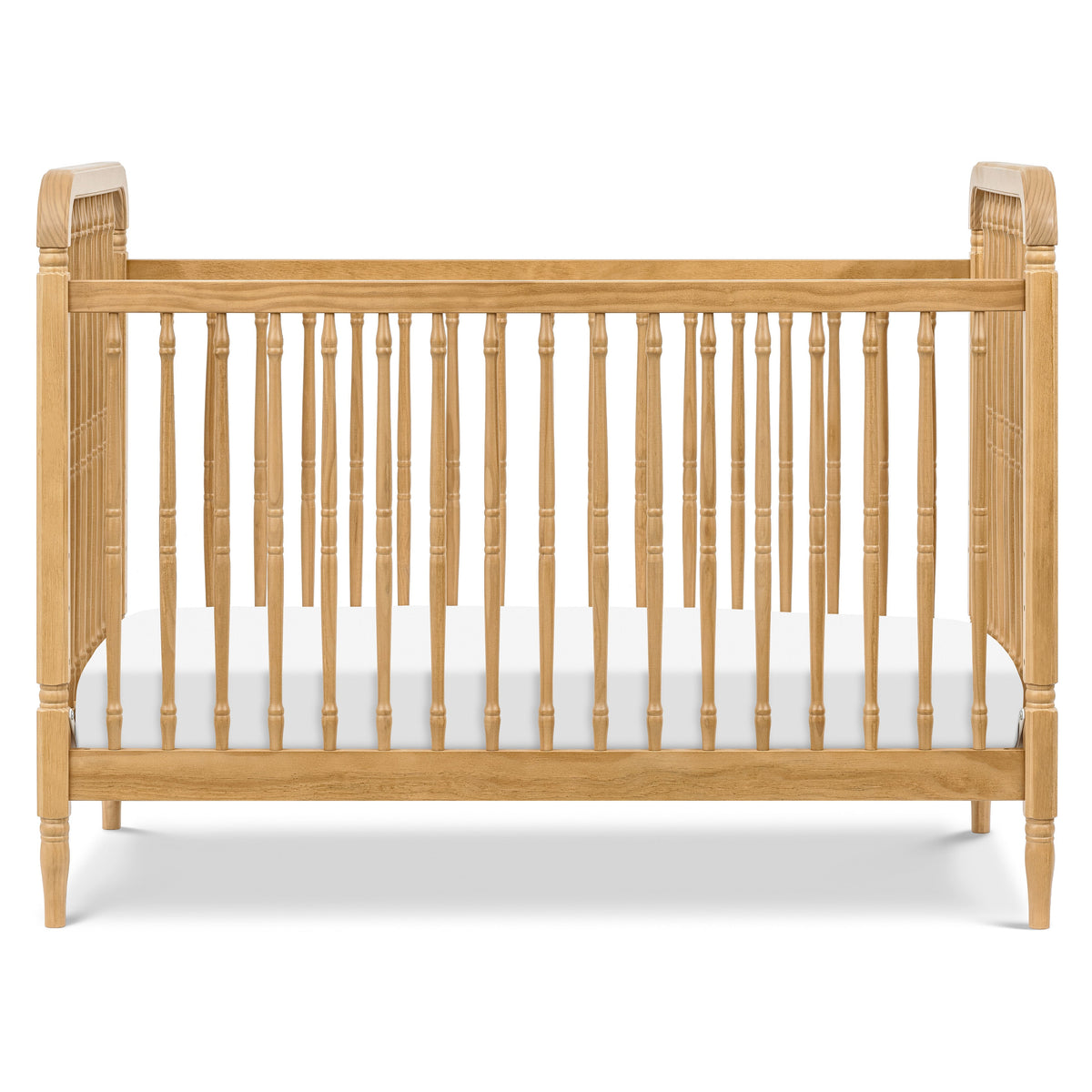 M7101HY,Namesake,Liberty 3-in-1 Convertible Spindle Crib w/Toddler Bed Conversion Kit in Honey