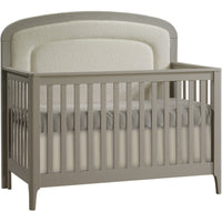 Natart Palo 5-in-1 Convertible Crib with Upholstered Panel Bouclé Beige