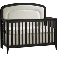 Natart Palo 5-in-1 Convertible Crib with Upholstered Panel Bouclé Beige