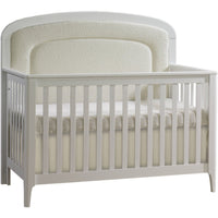 Natart Palo 5-in-1 Convertible Crib with Upholstered Panel Bouclé Beige
