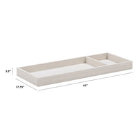 M0619WDF,The MDB Family,Universal Wide Removable Changing Tray in White Driftwood