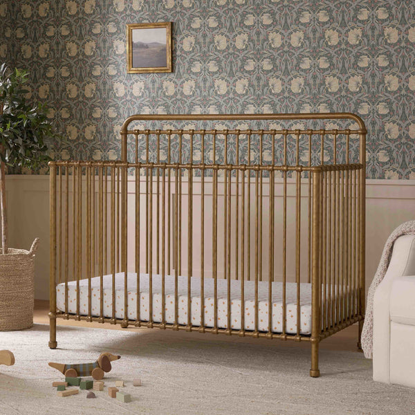 M15301VG,Namesake,Winston 4-in-1 Convertible Crib in Vintage Gold