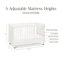 B14301RW,Namesake,Tanner 3-in-1 Convertible Crib in Warm White