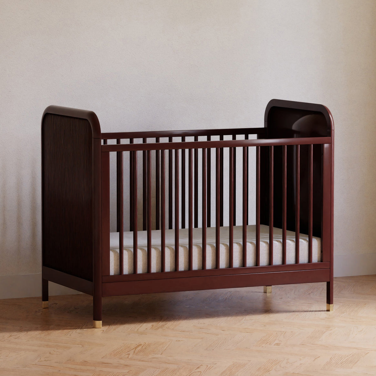 M26742CR,Namesake,Brimsley Tambour 3-in-1 Convertible Crib in Crimson