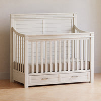 M21101HW,Namesake,Wesley Farmhouse Storage Crib in Heirloom White