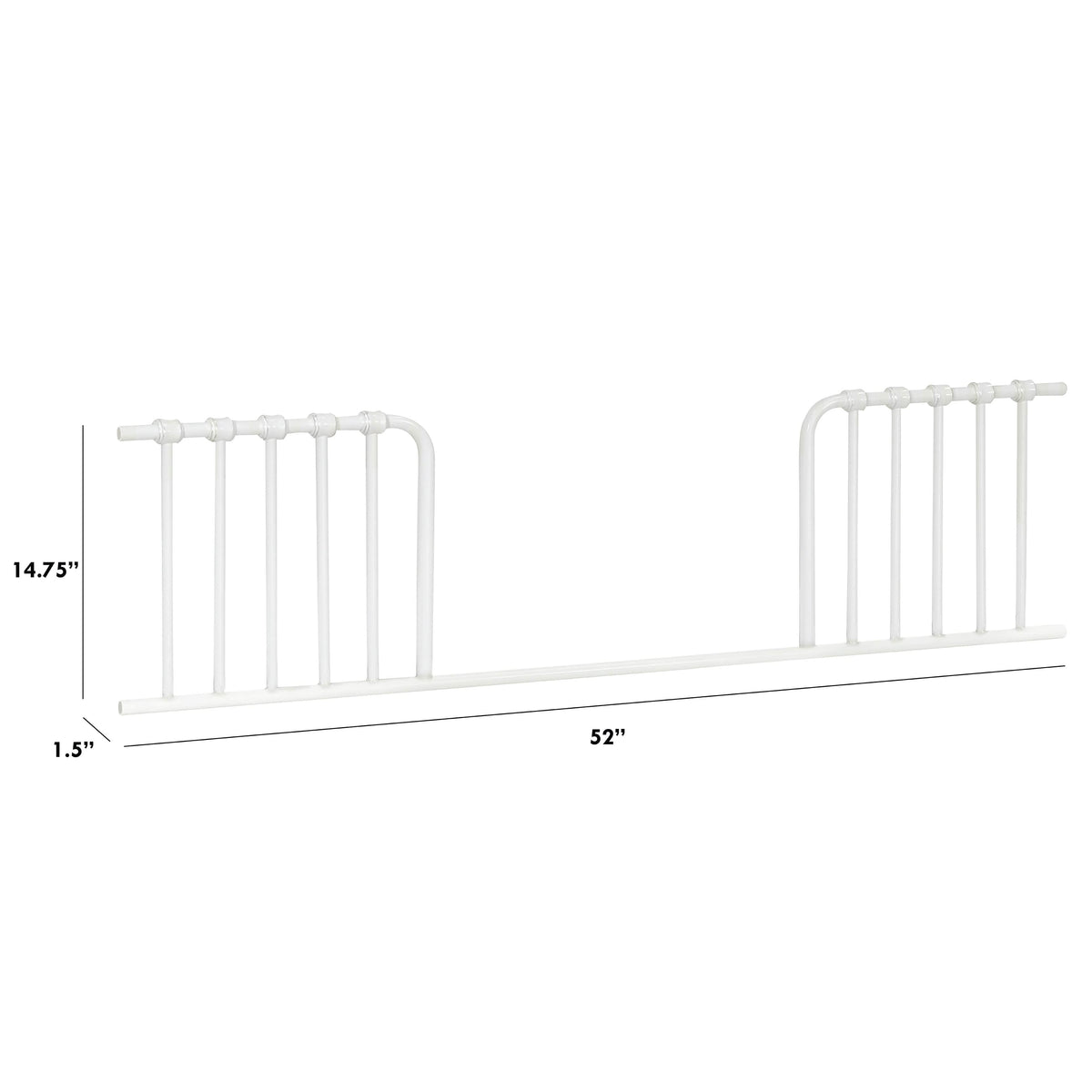 B15599WX,Namesake,Toddler Bed Conversion Kit for Abigail and Winston in Washed White