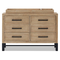 B25816DF,Monogram by Namesake,Newbern 6-Drawer Assembled Dresser in Driftwood