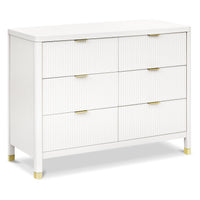 M26716RW,Namesake,Brimsley Tambour 6-Drawer Assembled Dresser in Warm White