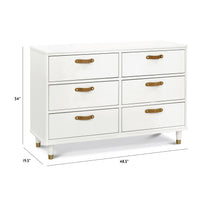 B14316RW,Namesake,Tanner 6-Drawer Dresser in Warm White