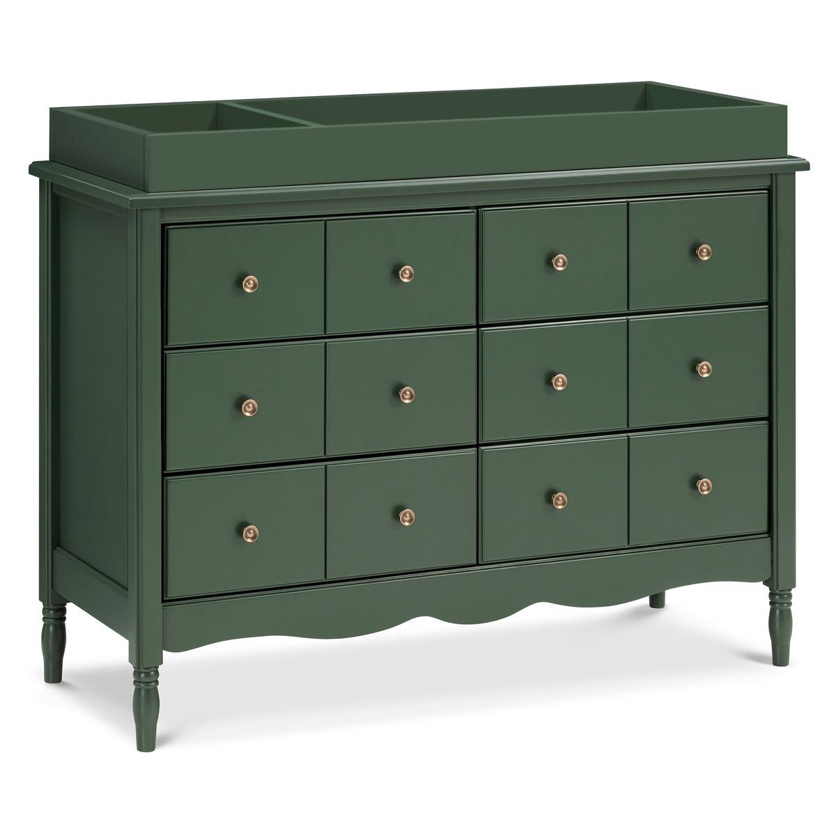 M0619FRGR,The MDB Family,Universal Wide Removable Changing Tray in Forest Green