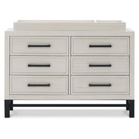 B25816WDF,Monogram by Namesake,Newbern 6-Drawer Assembled Dresser in White Driftwood