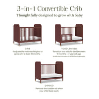 M26742CR,Namesake,Brimsley Tambour 3-in-1 Convertible Crib in Crimson