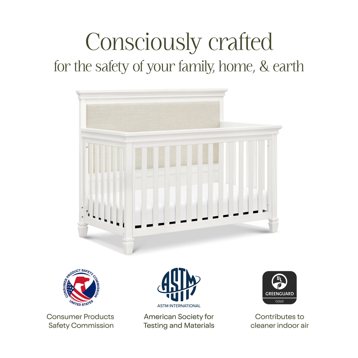 M15801RW,Namesake,Darlington 4-in-1 Convertible Crib in Warm White