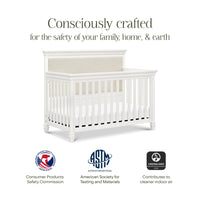 M15801RW,Namesake,Darlington 4-in-1 Convertible Crib in Warm White
