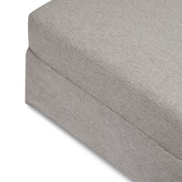 M21785PGEW,Namesake,Crawford Gliding Ottoman in Performance Grey Eco-Weave