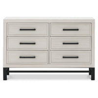 B25816WDF,Monogram by Namesake,Newbern 6-Drawer Assembled Dresser in White Driftwood
