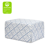 M21785BLT,Namesake,Sarah Flint x Namesake Crawford Gliding Ottoman in Blue Lattice Performance Eco-Weave