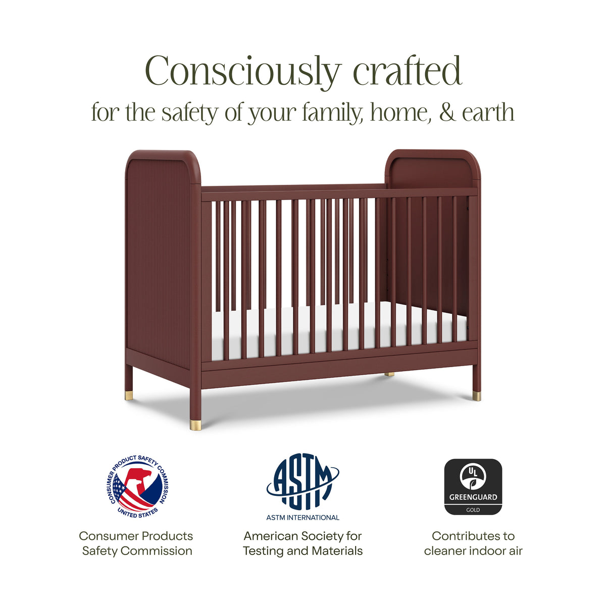 M26742CR,Namesake,Brimsley Tambour 3-in-1 Convertible Crib in Crimson