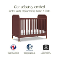 M26742CR,Namesake,Brimsley Tambour 3-in-1 Convertible Crib in Crimson