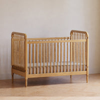M7101HY,Namesake,Liberty 3-in-1 Convertible Spindle Crib w/Toddler Bed Conversion Kit in Honey