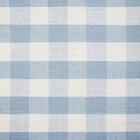 M21797BGH,Namesake,Crawford Chair and a Half Pillowback Swivel Glider in Blue Gingham