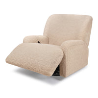 M27687CSG,Namesake,Winslow Extra Wide Recliner and Swivel Glider in Chai Shearling