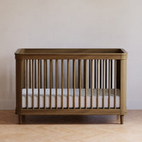 M23701NLBC,Namesake,Marin with Cane 3-in-1 Convertible Crib in Natural Walnut and Blonde Cane