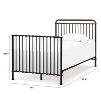 M15389UR,Namesake,Twin Size Conversion Kit for Winston Mini Crib in Vintage Iron