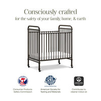 M15598UR,Namesake,Abigail 3-in-1 Convertible Mini Crib in Vintage Iron