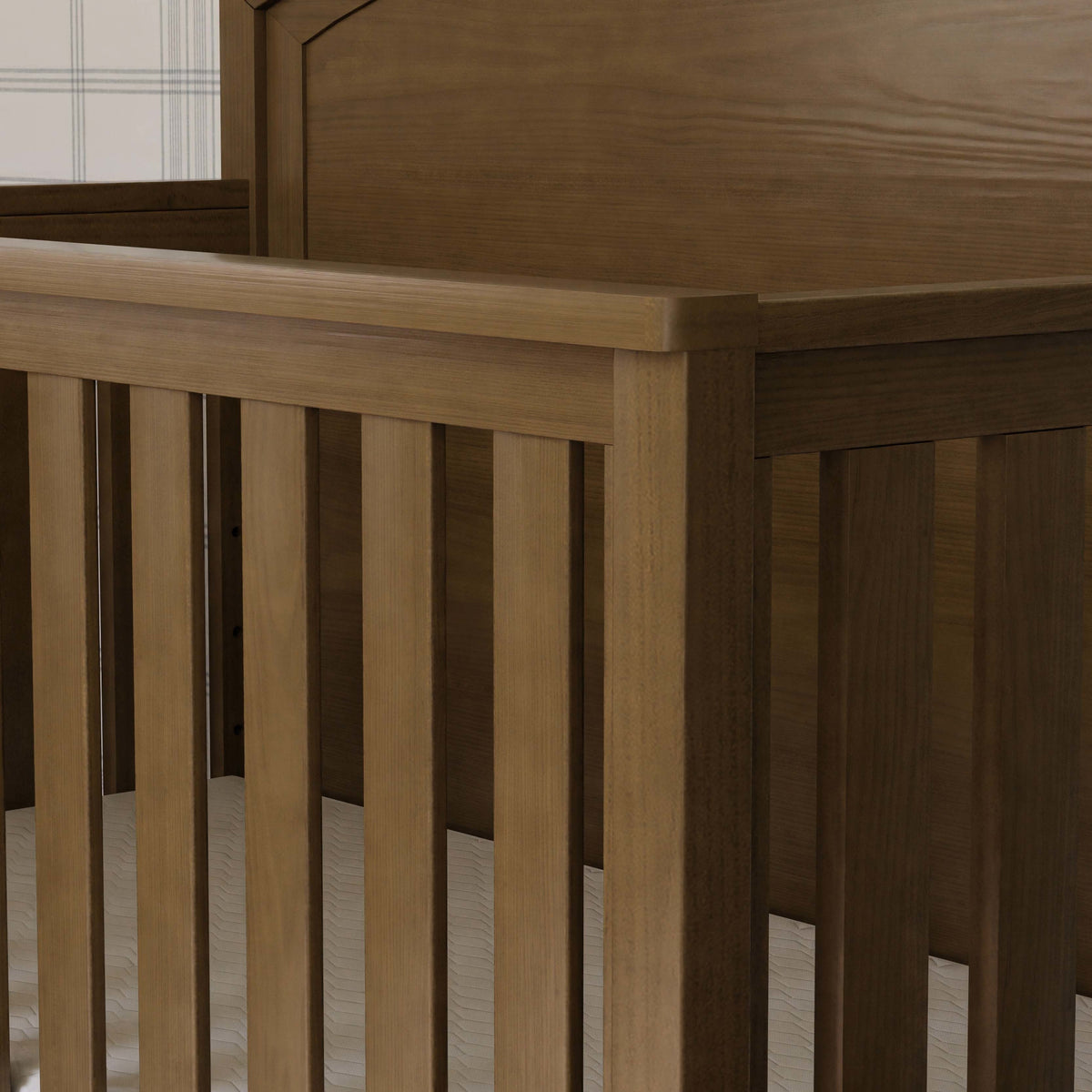 B26401LDF,Monogram by Namesake,Hemsted 4-in-1 Convertible Crib in Walnut Driftwood