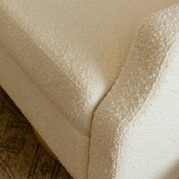 M22287WBLB,Namesake,Crewe Recliner and Swivel Glider in Ivory Boucle w/Light Wood Base
