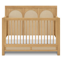 M24801HYPSEW,Namesake,Eloise 4-in-1 Convertible Crib in Honey & Performance Sand Eco-Weave